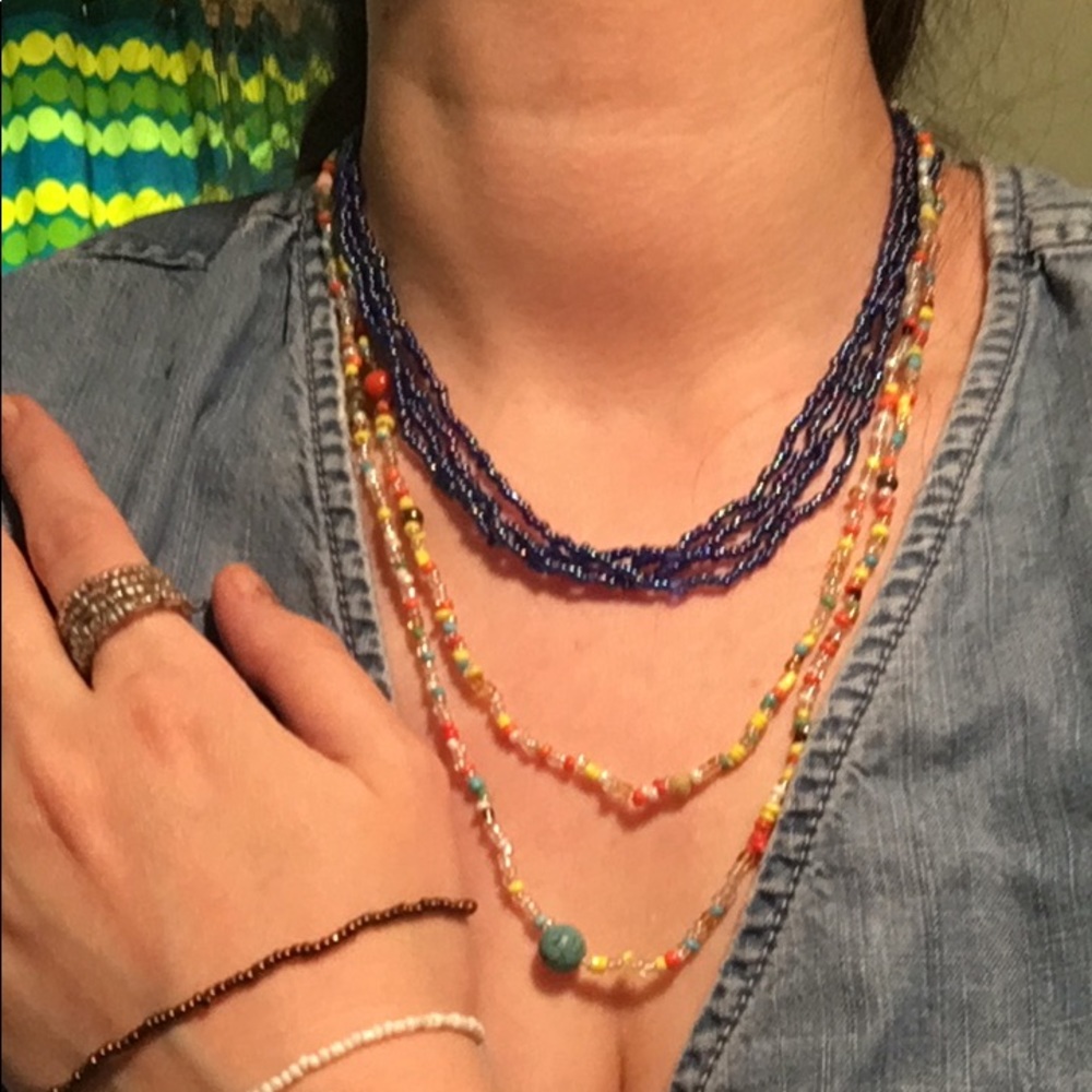 Funky 90s beaded jewelry set BOGO